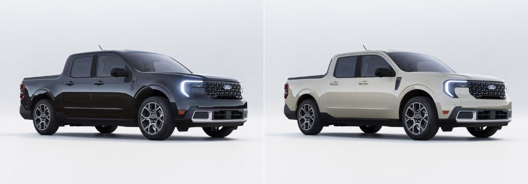 Shadow Black and Desert Sand 2025 Ford Maverick Models