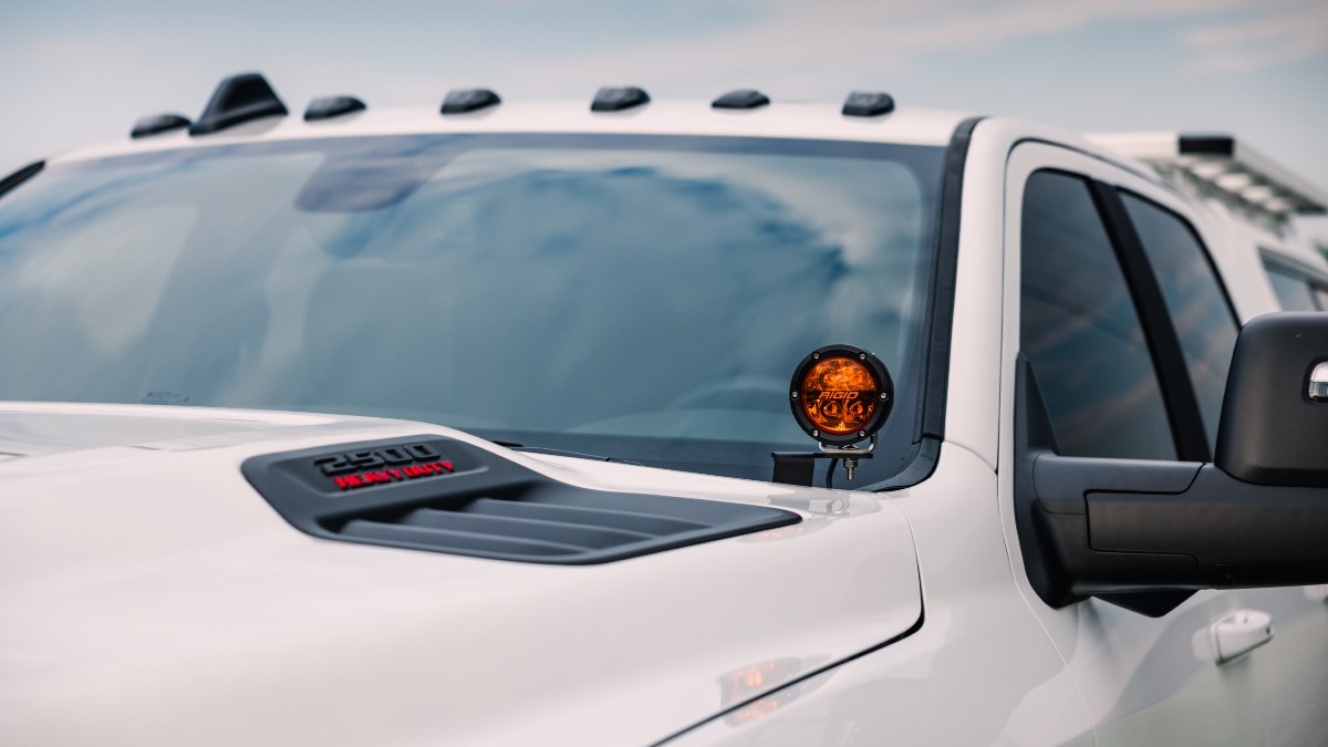 Pearl Custom RAM 2500 Exterior Glimpse of Hood Vents