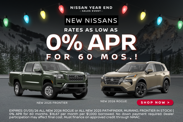 Nissan 0% APR offer