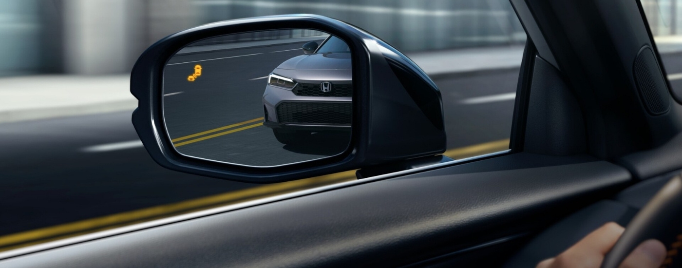 Close-up of a mirror on a 2025 Honda HR-V
