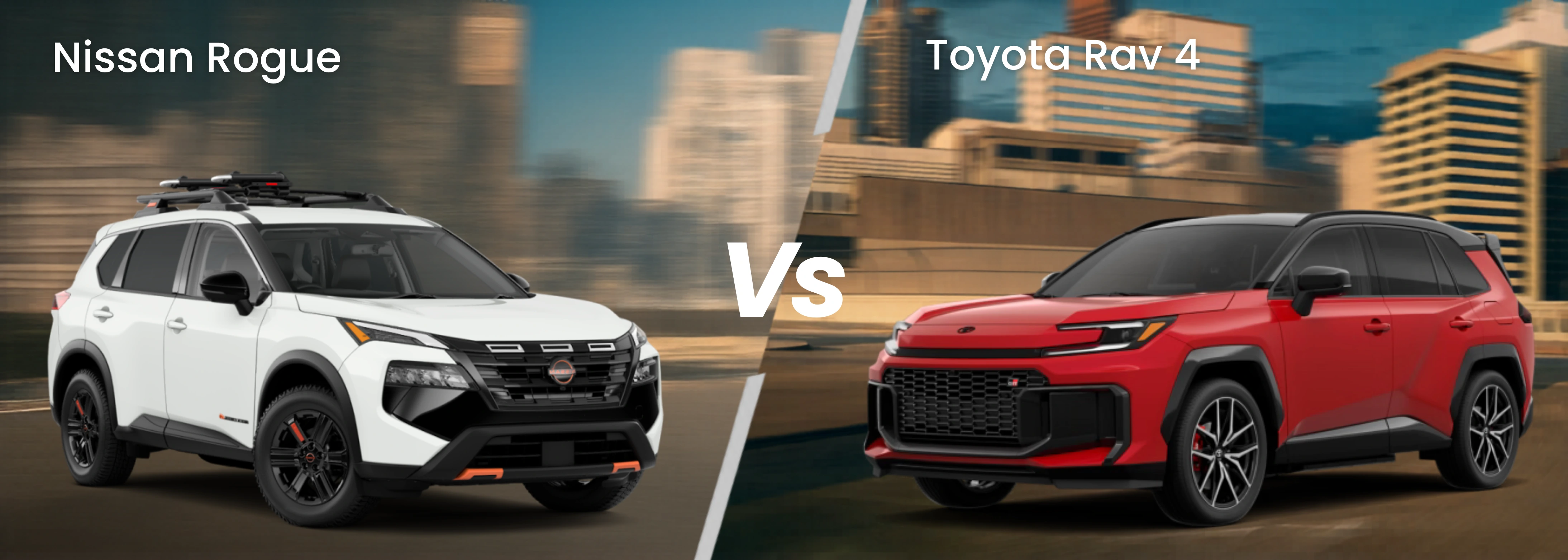 Nissan Rogue vs Toyota RAV4 comparison at Mentor Nissan in Mentor OH
