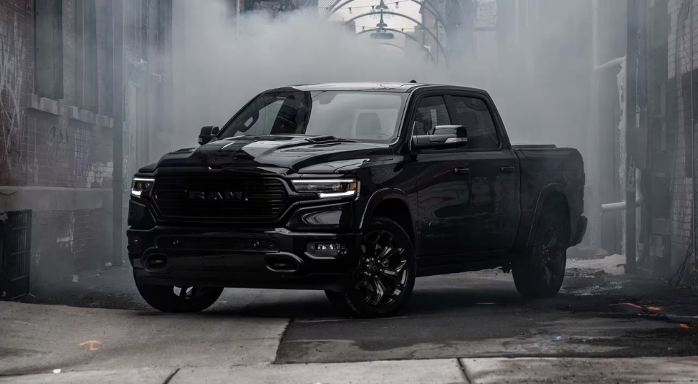 2023 Ram 1500 for sale parked in a warehouse
