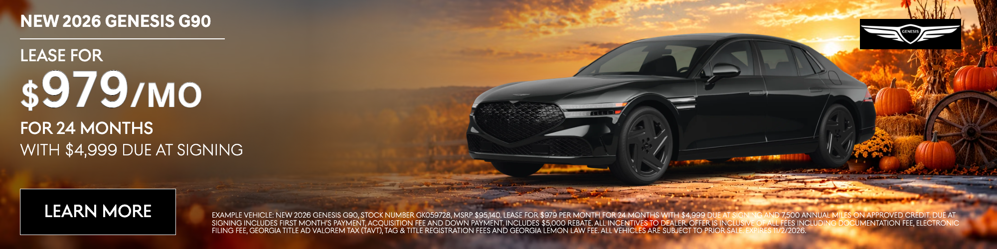 New 2026 Genesis G90