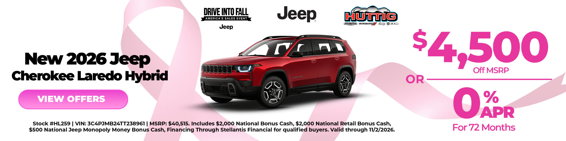 2026 Jeep Cherokee Laredo Hybrid