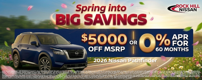 Rock Hill Nissan April Incentive