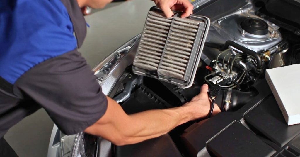 Replace your Subaru Outback air filters during the 12,000-mile check
