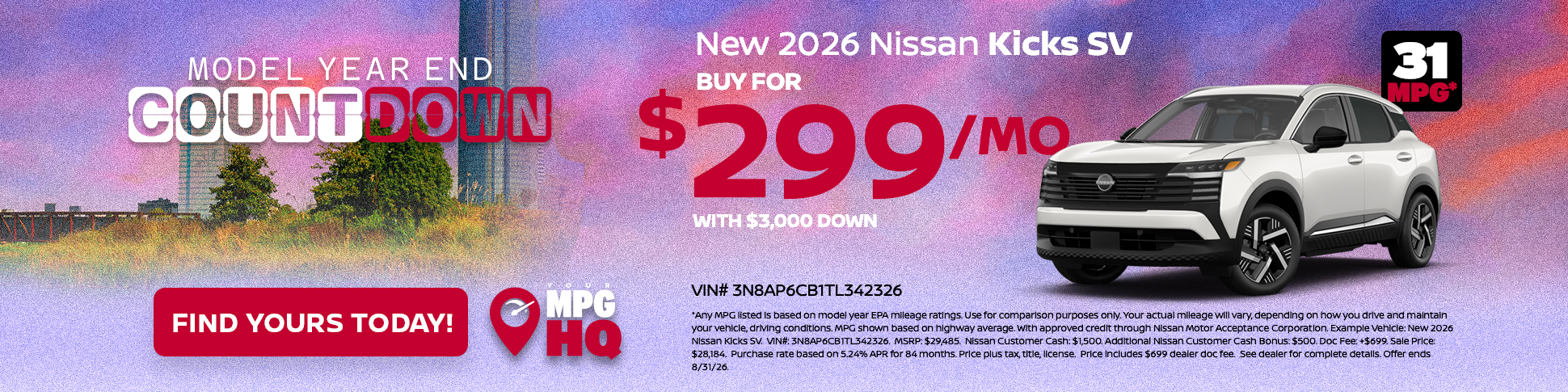 New 2026 Nissan Kicks