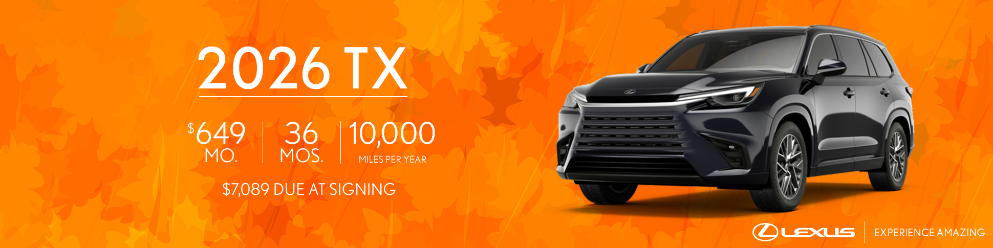 Lexus TX Offer