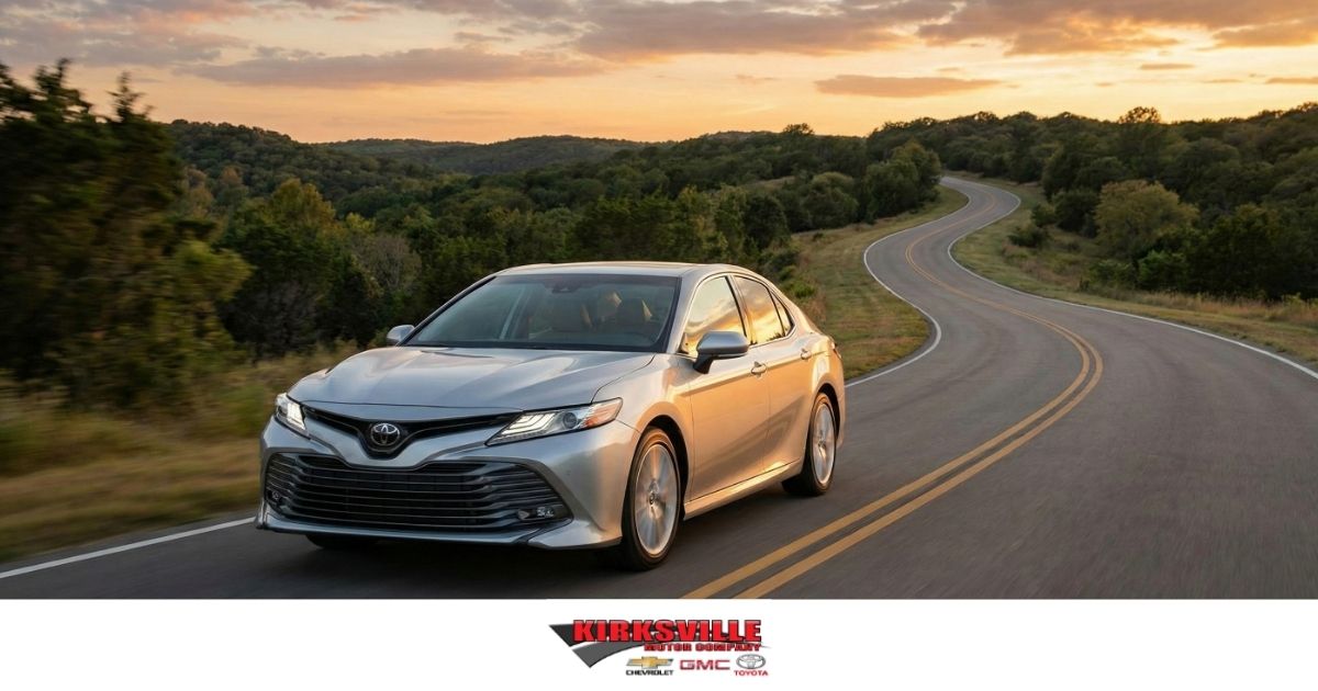 Toyota Camry on the road. 