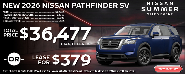 2026 Nissan Pathfinder SV