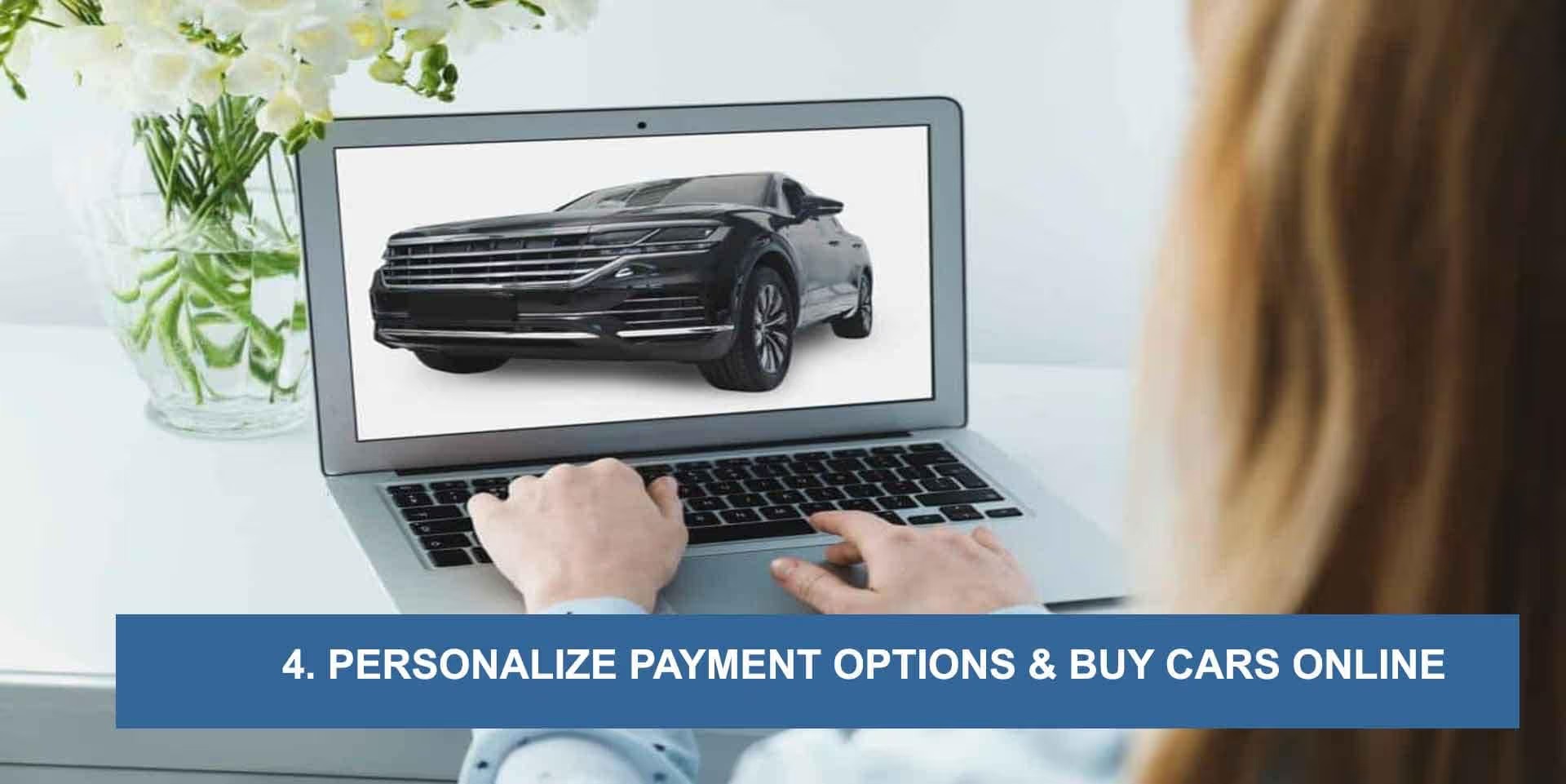 buy cars online, customer on laptop