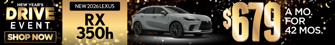 2026 Lexus RX 350h	$679/mo for 42 mo 