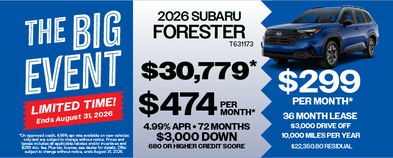 2026 Subaru Forester on sale