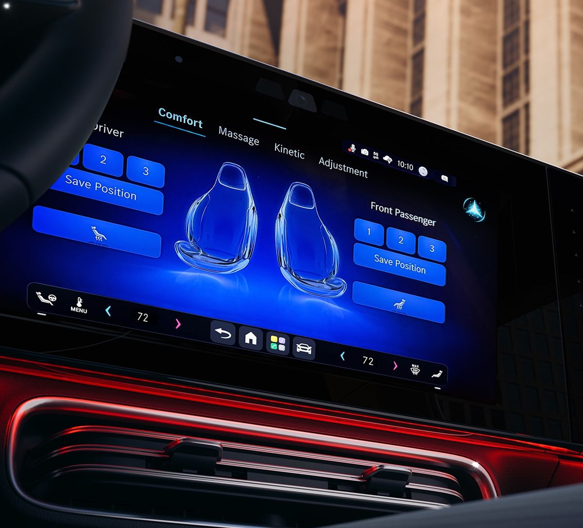 2026 Mercedes-Benz CLA interior with fourth-generation MBUX touchscreen display
