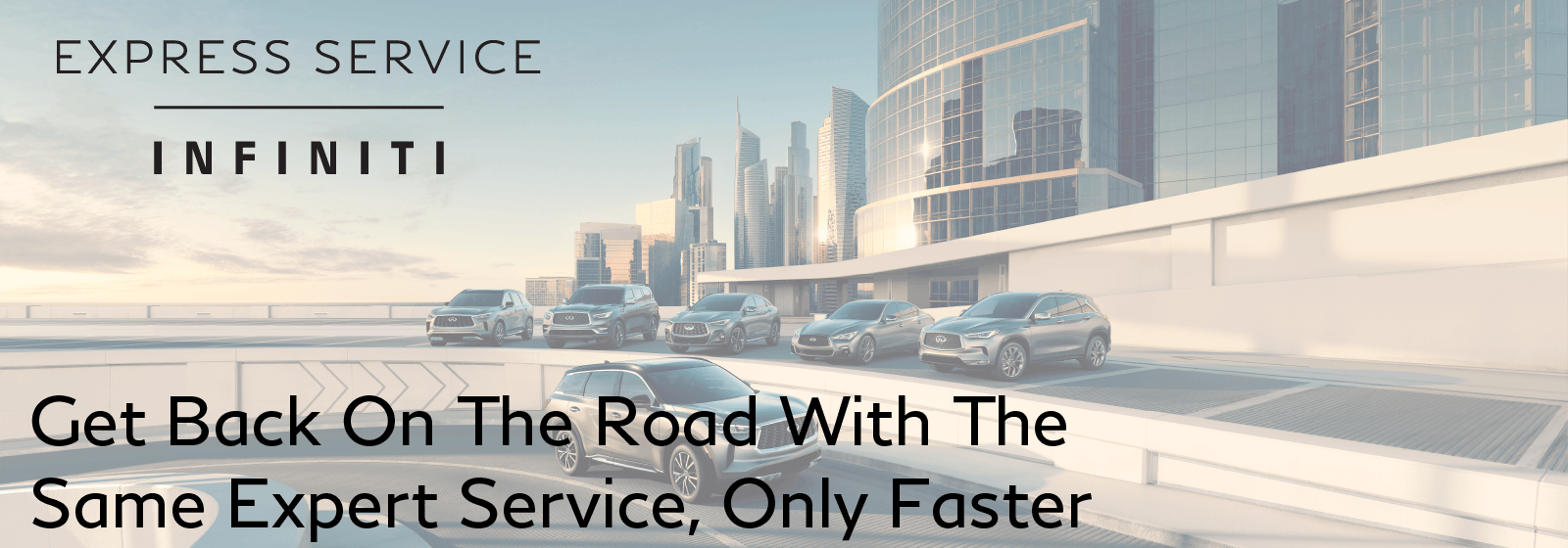 Image representing the quick and reliable INFINITI Express Service, highlighting the convenience and expertise offered by INFINITI of Tallahassee with no appointment necessary.