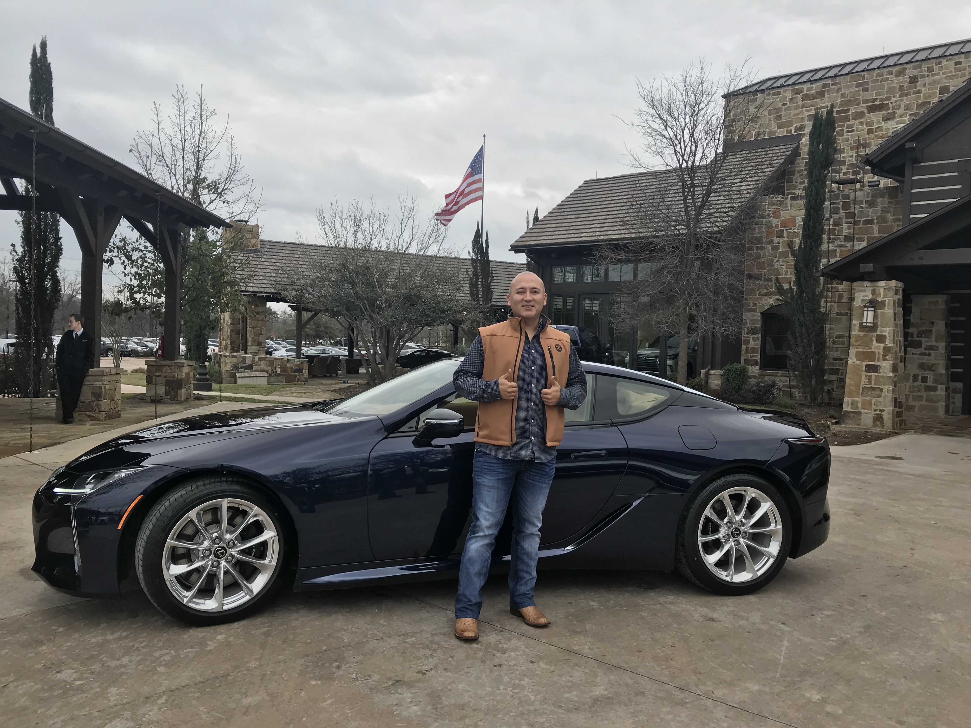Lexus owner, Jaime Flores with his Nightfall Mica LC 500