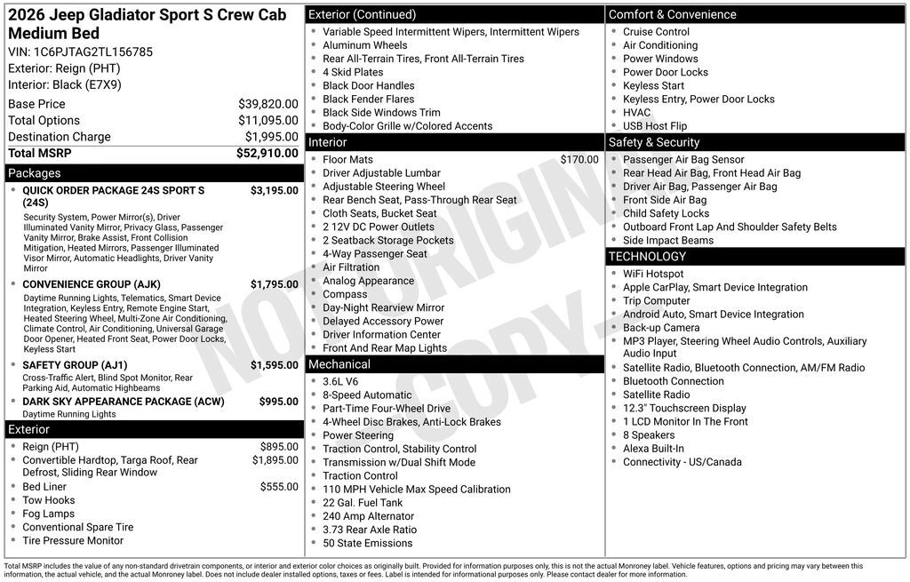2026 Jeep Gladiator Sport S - Photo 10