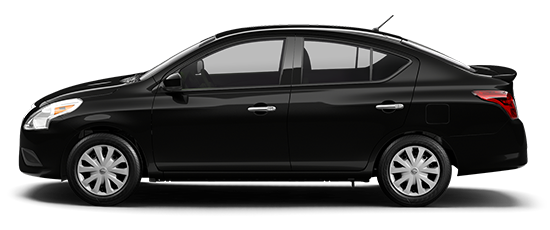 2017 Nissan Versa sedan in Super Black
