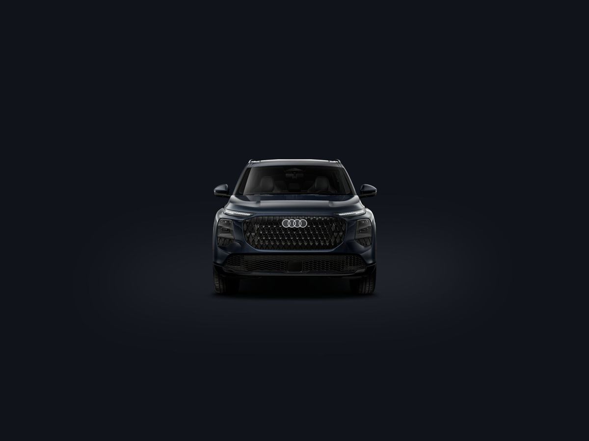 Front view of the 2027 Audi Q7 with Singleframe grille
