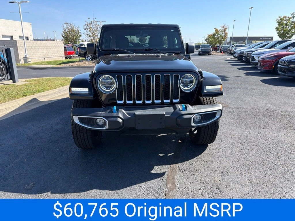 Used 2022 Jeep Wrangler Unlimited Sahara 4XE with VIN 1C4JJXP66NW275963 for sale in Kansas City