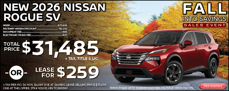 New 2026 Nissan Rogue SV