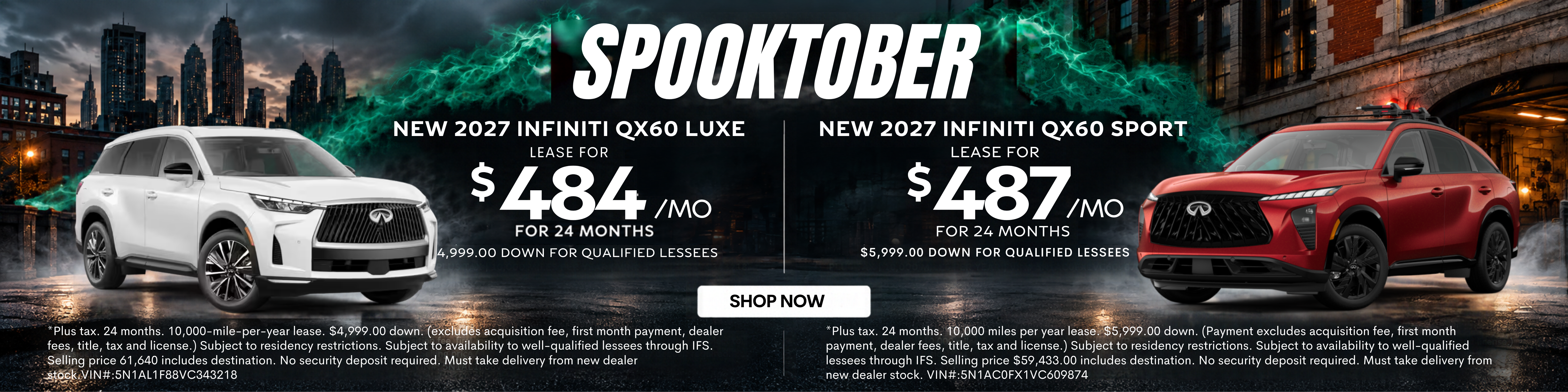 QX65 and QX60 Lease