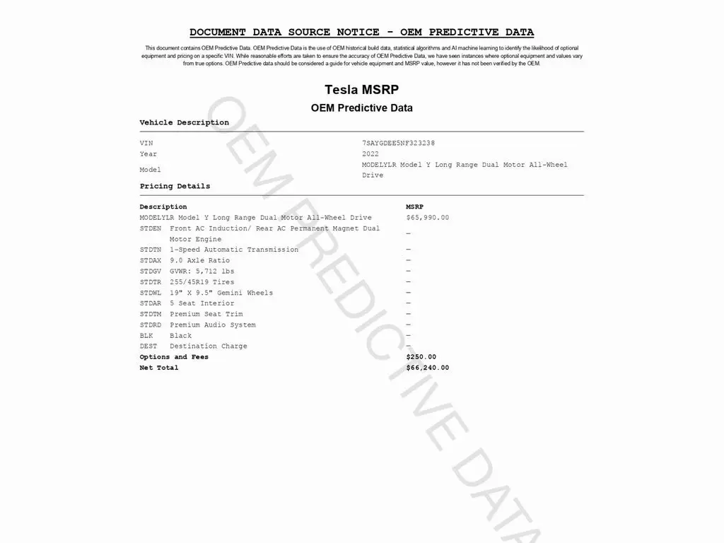 Used 2022 Tesla Model Y Long Range with VIN 7SAYGDEE5NF323238 for sale in Trooper, PA