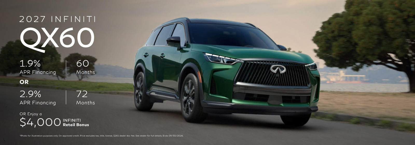 NEW 2027 QX60 Offer