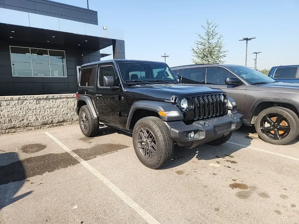Used 2024 Jeep Wrangler 2-Door Sport S with VIN 1C4PJXAN1RW140115 for sale in Owasso, OK