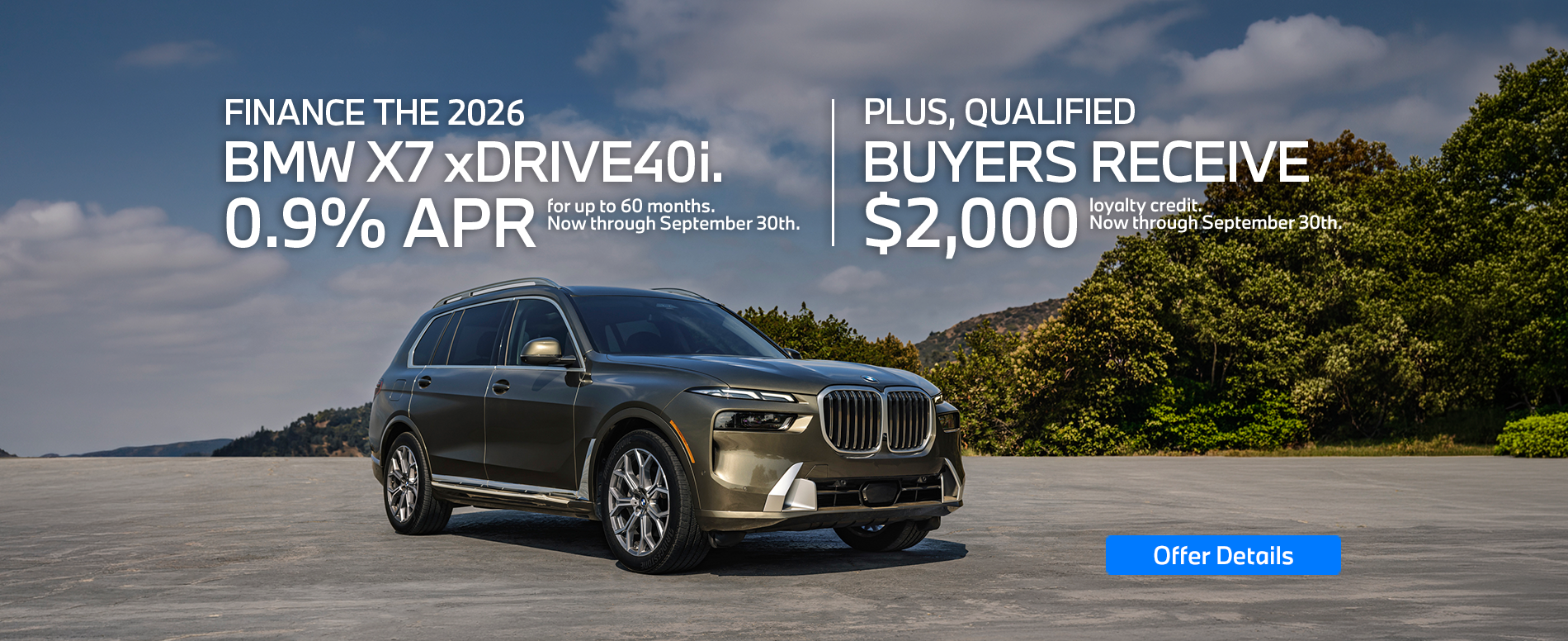 Lowest BMW X7 APR Offer Edison NJ