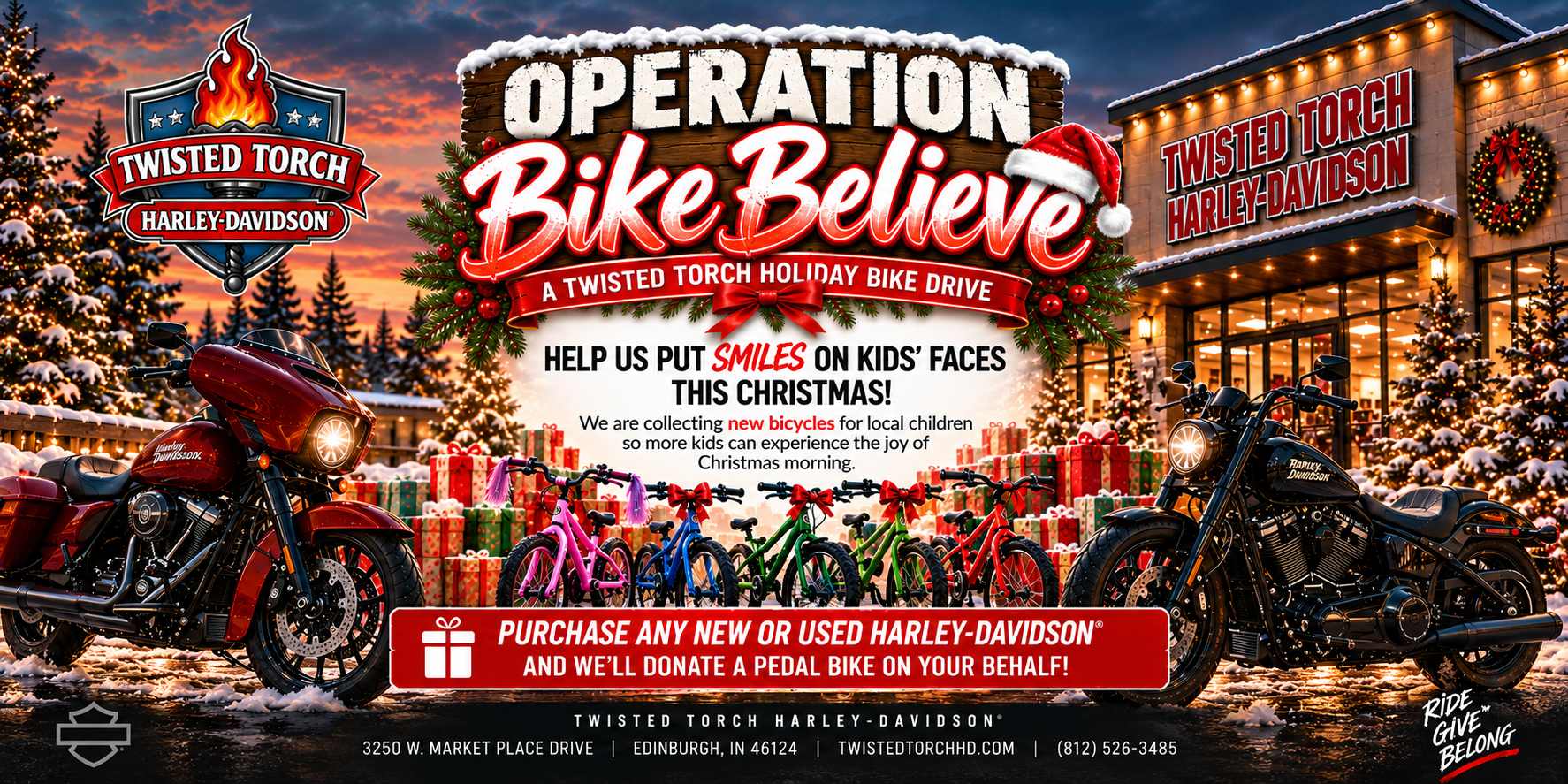 Operation Bike Believe Banner
