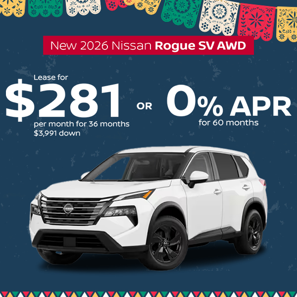 New 2026 Nissan Rogue SV AWD at Greensboro Nissan