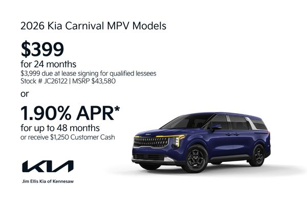 2026 Kia Carnival MPV Offers