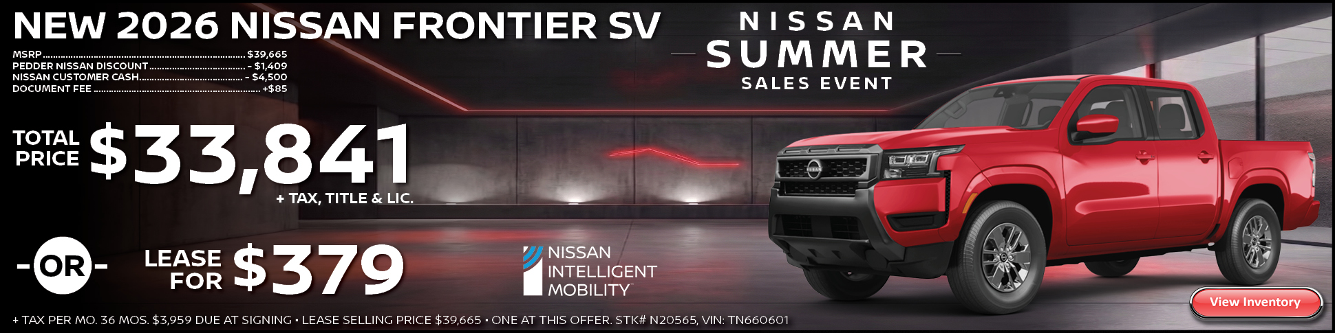 2026 Nissan Frontier SV