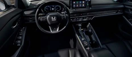 leather-trimmed seating