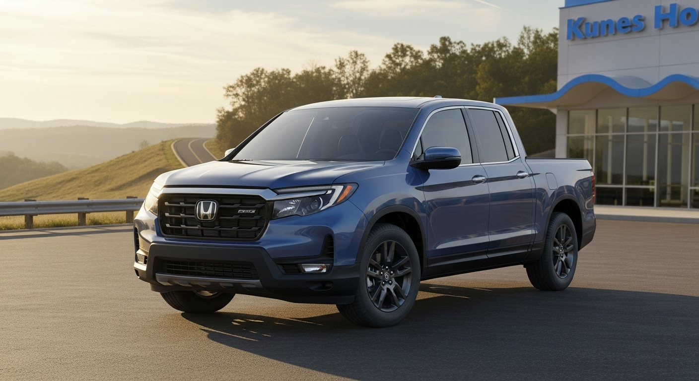 Explore the 2024 Honda Ridgeline at Kunes Honda of Quincy. Check out our inventory and find the perfect Ridgeline for you. Shop New Hondas today!