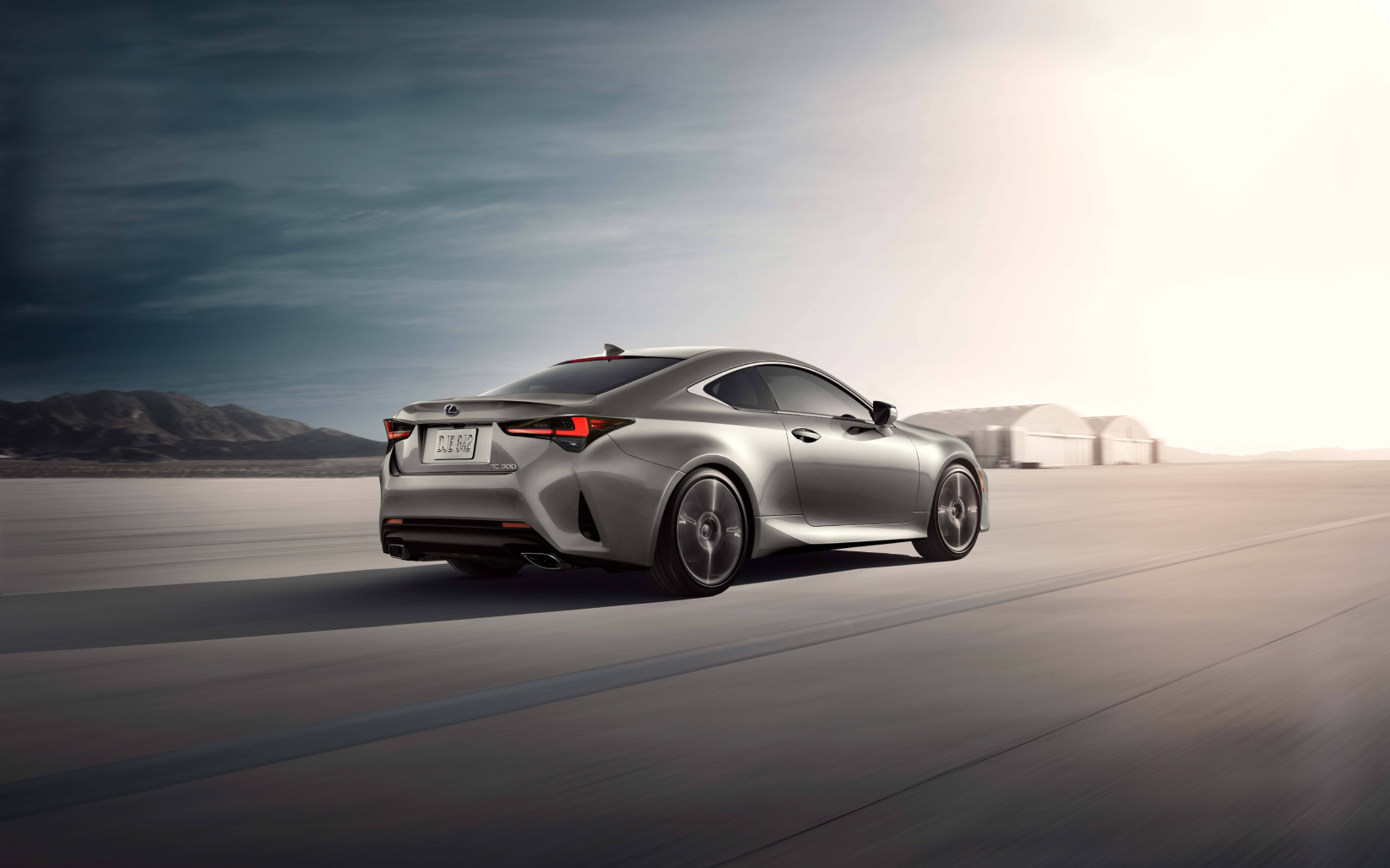 Exterior of the Lexus RC shown in Atomic Silver.