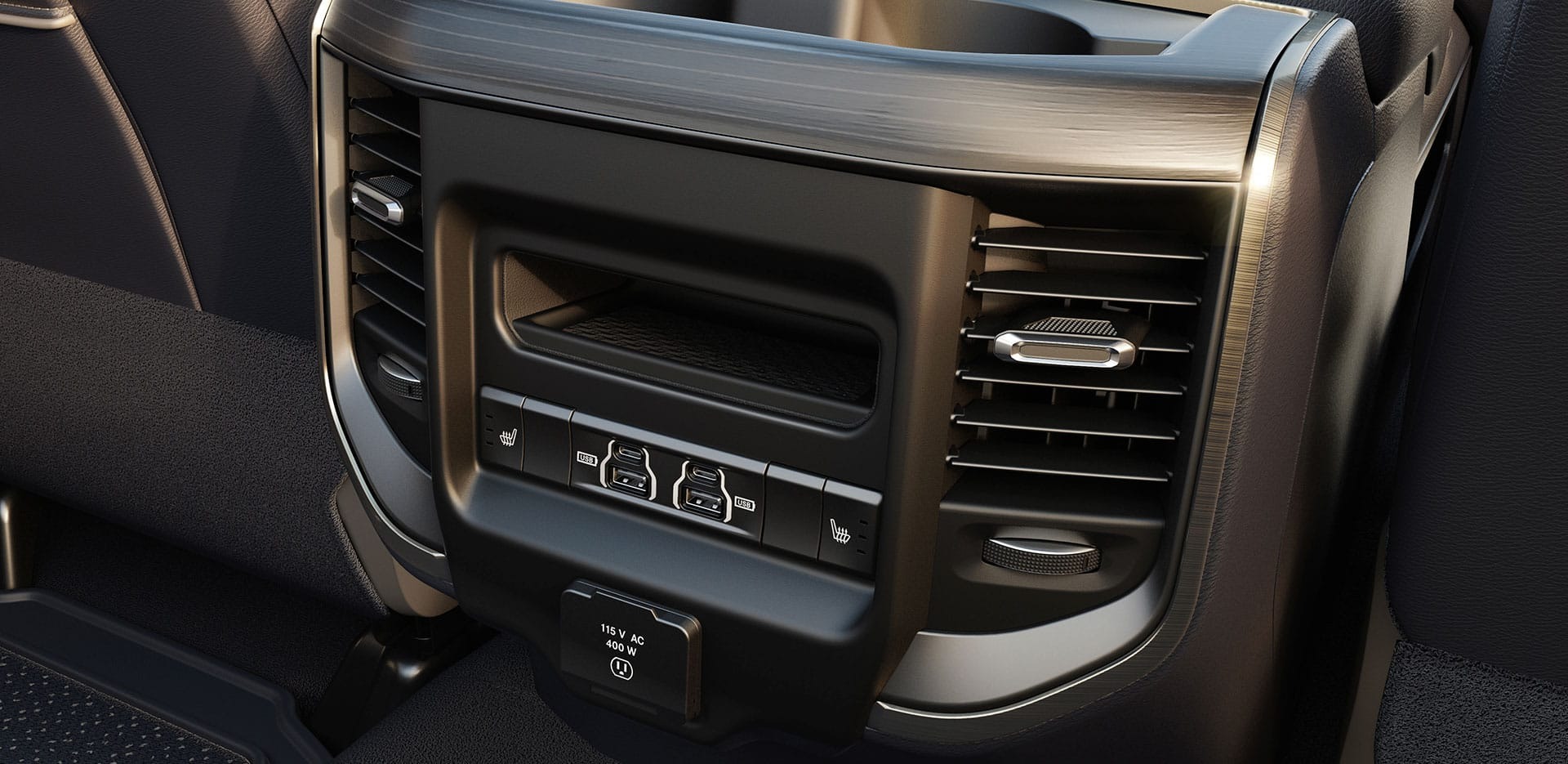Storage Compartment in the 2024 Ram 2500
