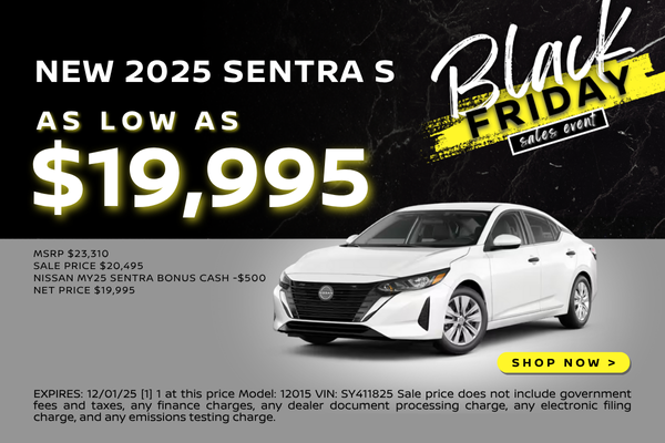 Nissan Sentra price point offer