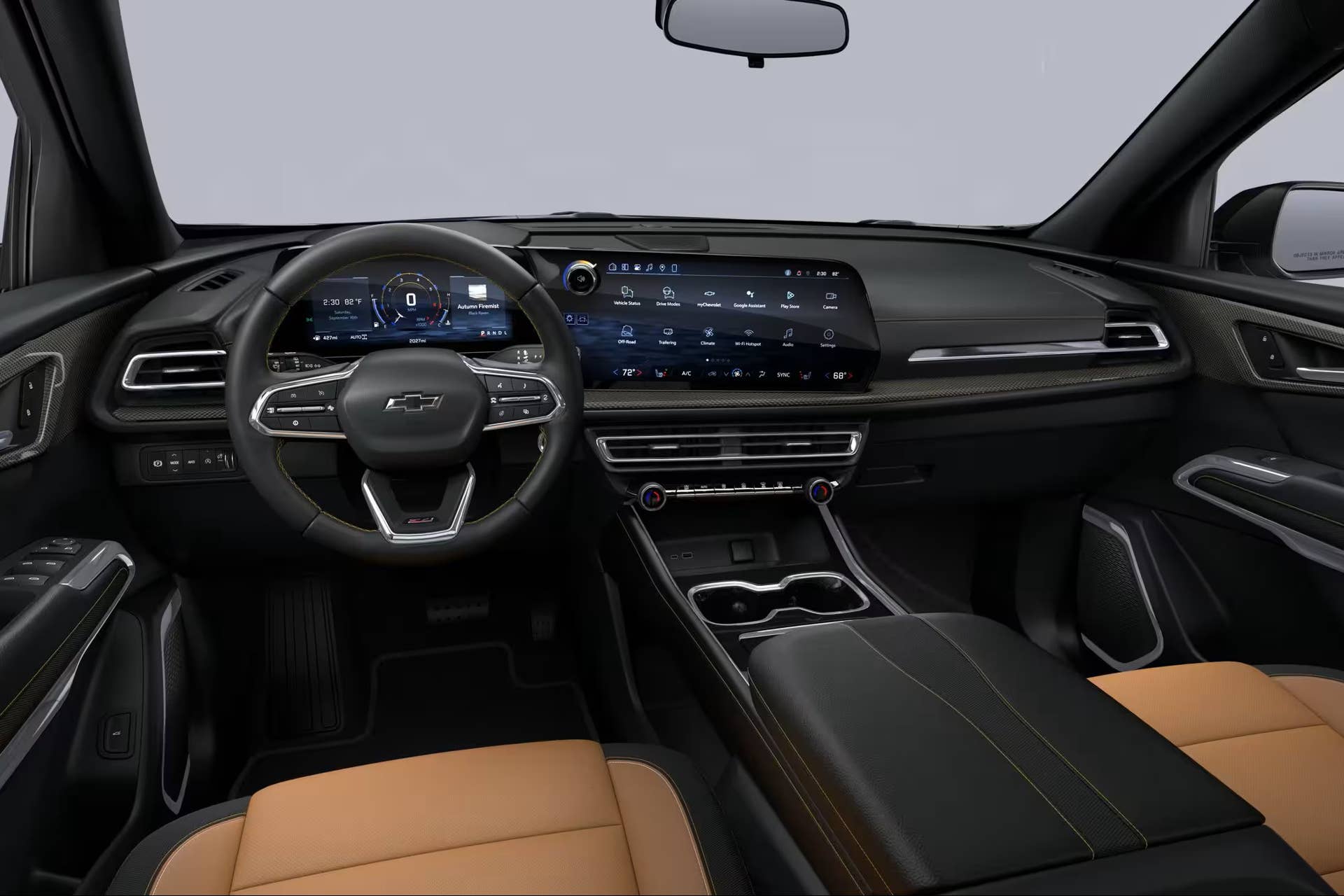 Interior of the new 2027 Chevrolet Traverse