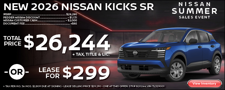 2026 Nissan Kicks SR