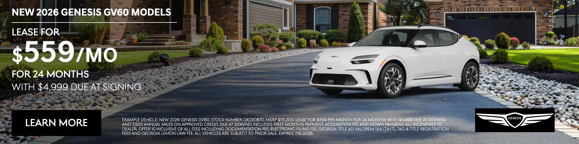 Genesis GV60 Lease Kennesaw GA