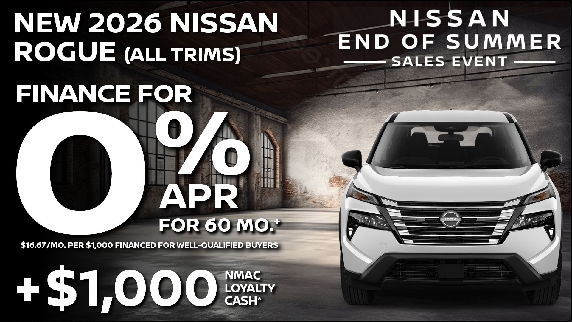2026 Nissan Rogue SV APR Offer