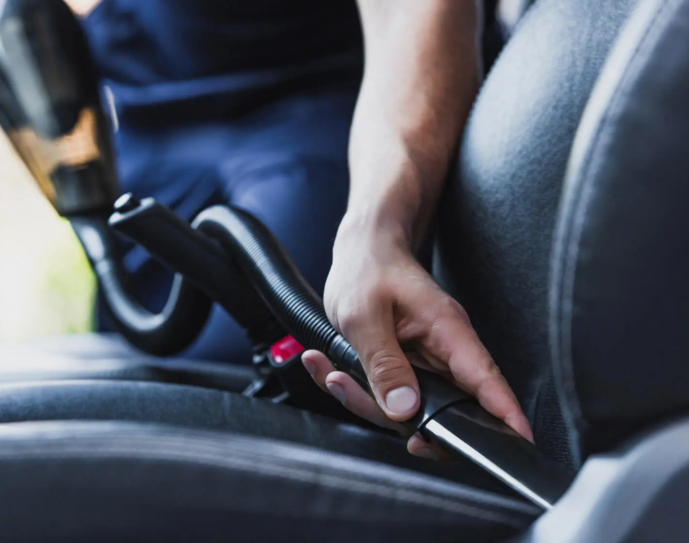 Vacuuming Car Seats