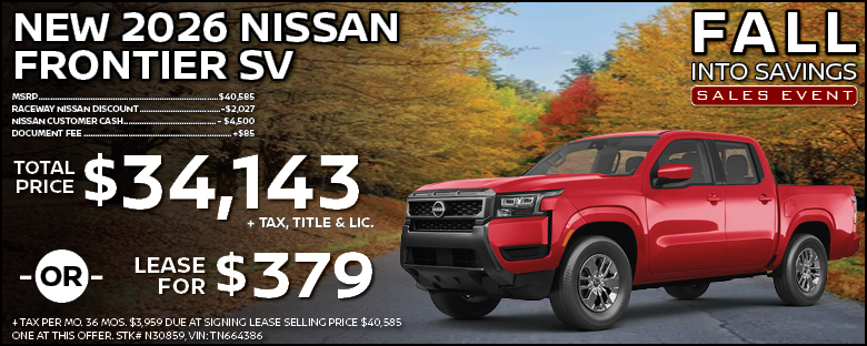2026 Nissan Frontier Lease Offer