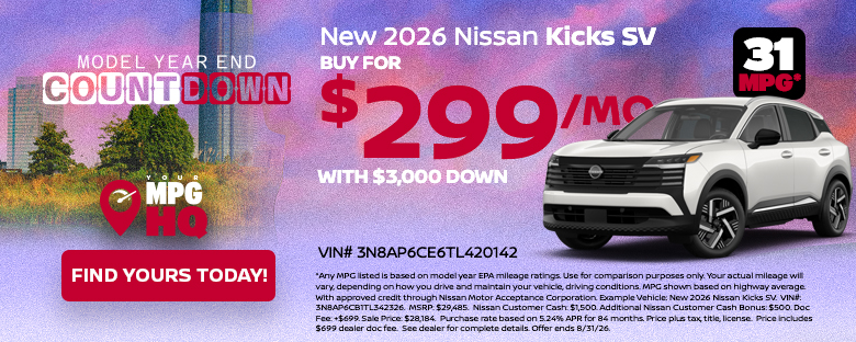 New 2026 Nissan Kicks