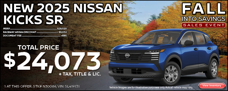 New 2025 Nissan Kicks SR Purchase Offer