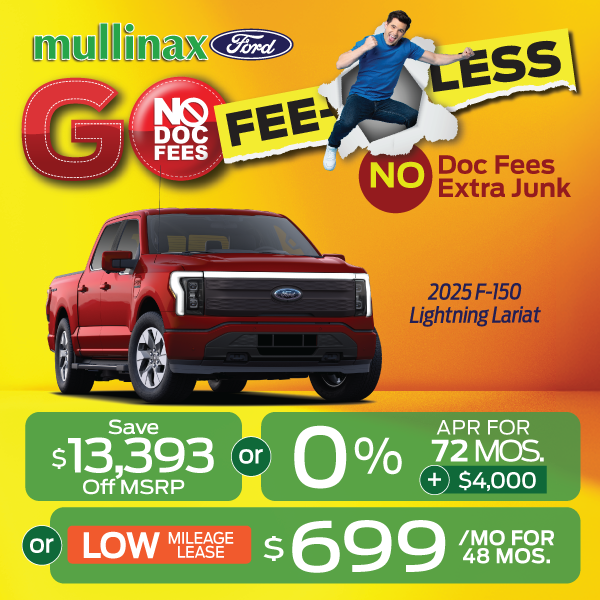 2025 F-150 Lightning Lariat: Save $13,393 off MSRP