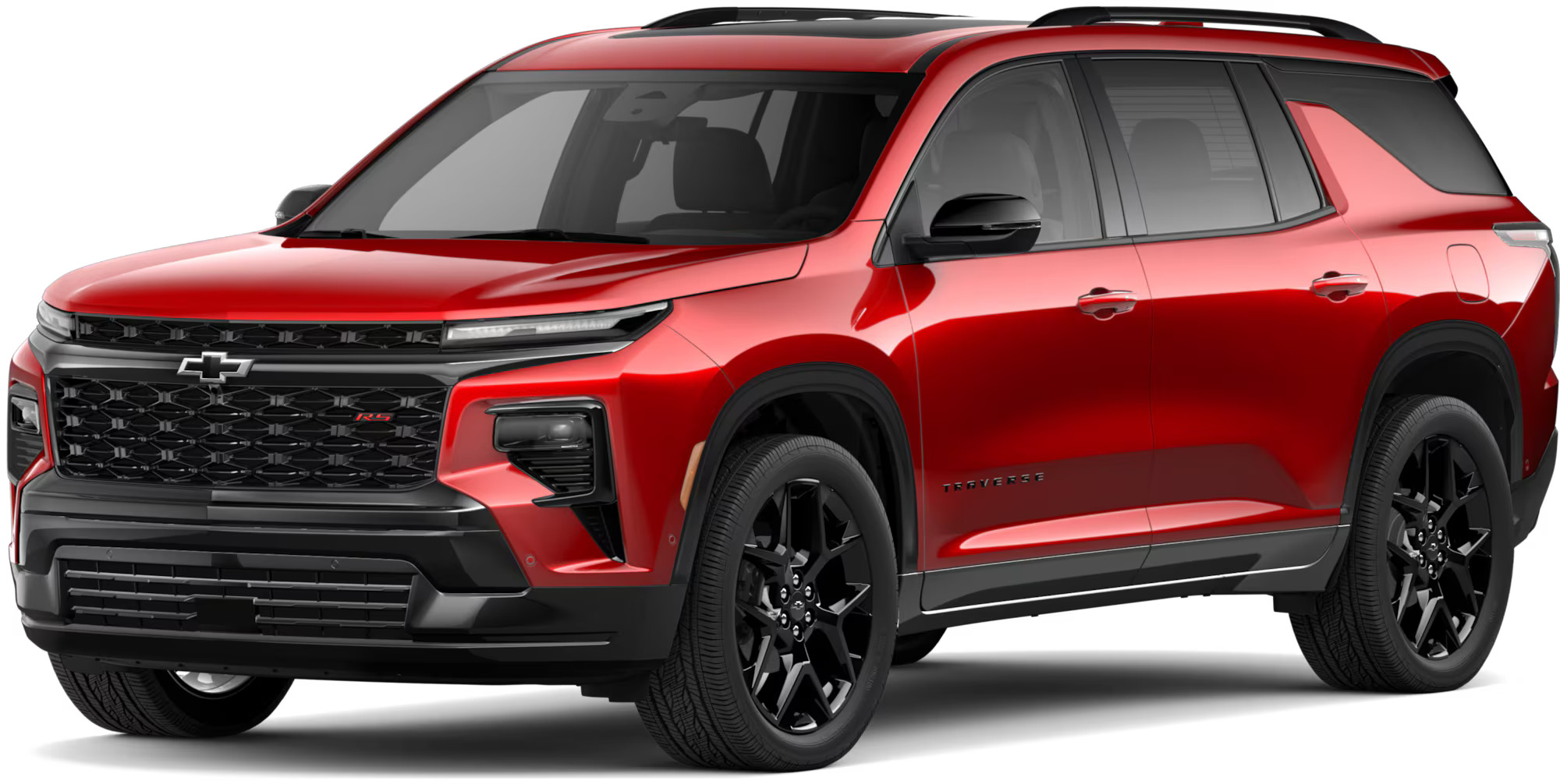 The chevreolet traverse rs trim.