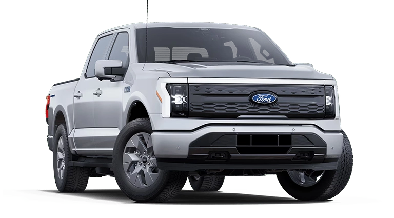 image of grey ford f-150 lightning lariat
